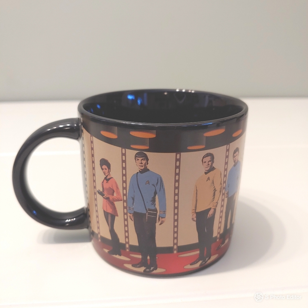 Star Trek the Unemployed Philosopher collectable black coffee tea mug cup OS
